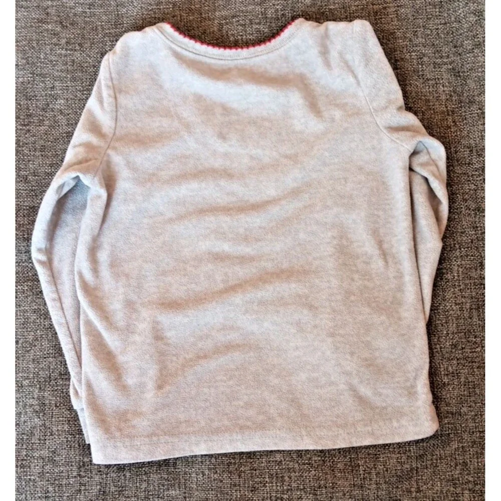 Pajamas 3T Girls Carters Holiday Unicorn Gray Red Pants Long Sleeve Set